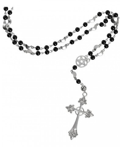 Gothic Cross Necklace, Zinc Alloy Cross Necklace, Goth Jewelry Gift for Women $11.39 Necklaces