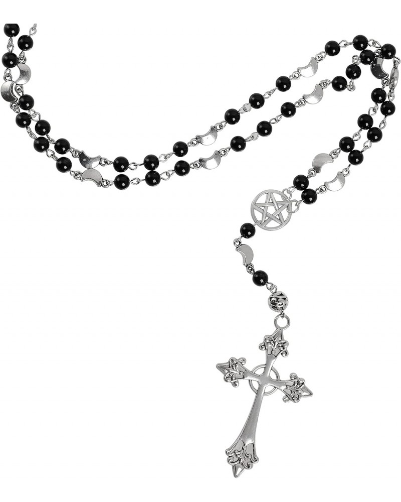 Gothic Cross Necklace, Zinc Alloy Cross Necklace, Goth Jewelry Gift for Women $11.39 Necklaces