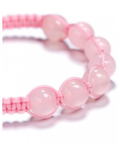 Natural Healing Crystal Beads Bracelet Gemstone Couple Adjustable Gift Bracelet 1pcs Rose Quartz $8.39 Bracelets