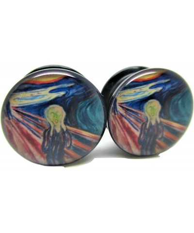 The Scream Ear Plugs - Acrylic Screw-On - New - 8 Sizes - Pair 5/8" (16mm) $10.23 Body Jewelry