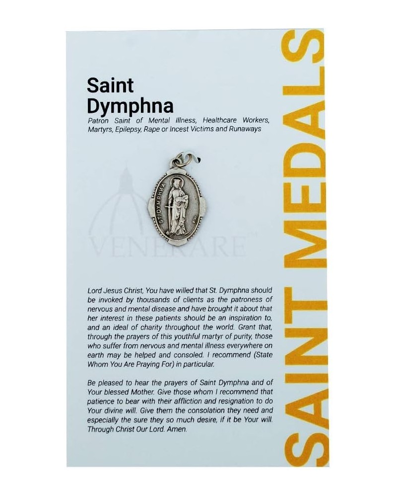 1" Saint and Holy Subject Medal with Prayer Card | Over 25 Different Saints | Durable and Detailed Charm | Pendant Medal Card...