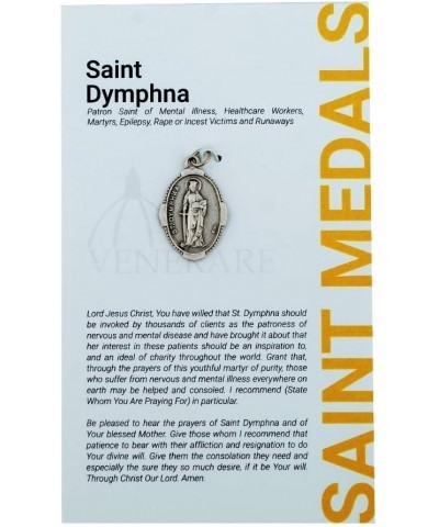 1" Saint and Holy Subject Medal with Prayer Card | Over 25 Different Saints | Durable and Detailed Charm | Pendant Medal Card...