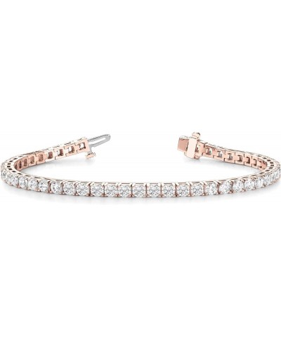 5 to 20 Carat LAB GROWN Classic Diamond Tennis Bracelet 4 Prong Ultra Premium Collection H-I VS2-SI1 Rose Gold 2.0 carats $45...