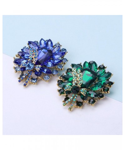 Brooch Pins for Women, Faux Gemstone Brooch Wedding Bridal Rhinestone Brooch Pin Fashion Dress Coat Accessories Cute Jewelry ...