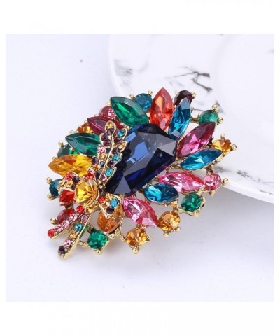 Brooch Pins for Women, Faux Gemstone Brooch Wedding Bridal Rhinestone Brooch Pin Fashion Dress Coat Accessories Cute Jewelry ...