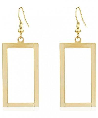 Chic Hollow Geometric Dangle Hoop Earrings Irregular Shapes Are Made Of Alloys For Women And Girls style-3 $5.39 Earrings