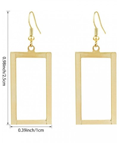 Chic Hollow Geometric Dangle Hoop Earrings Irregular Shapes Are Made Of Alloys For Women And Girls style-3 $5.39 Earrings