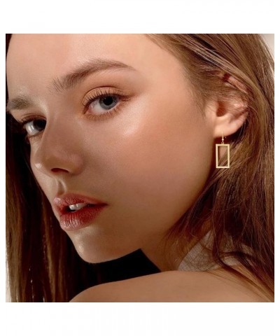 Chic Hollow Geometric Dangle Hoop Earrings Irregular Shapes Are Made Of Alloys For Women And Girls style-3 $5.39 Earrings