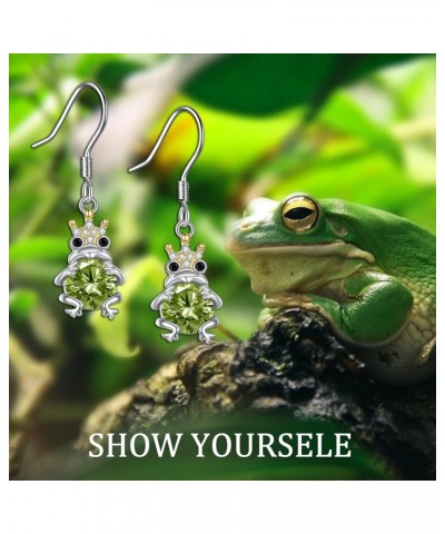 Frogs Gifts Frog Earring S925 Sterling Silver Frog Earrings Frog Jewelry Birthday Gifts for Teen Girls Daughter Granddaughter...