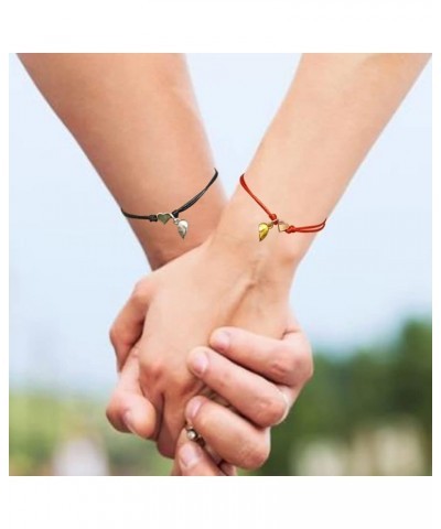 Red String Bracelet Heart Matching Couple Bracelet for Women Girls Mutual Attraction Relationship Best Bitches Bracelets Good...