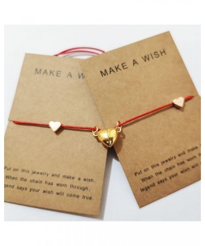 Red String Bracelet Heart Matching Couple Bracelet for Women Girls Mutual Attraction Relationship Best Bitches Bracelets Good...