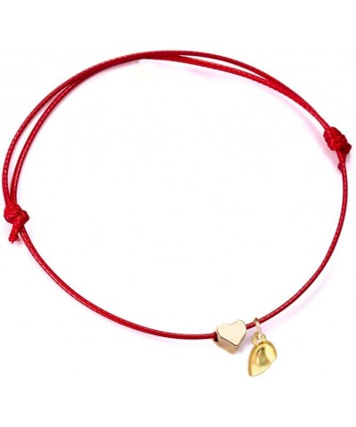 Red String Bracelet Heart Matching Couple Bracelet for Women Girls Mutual Attraction Relationship Best Bitches Bracelets Good...