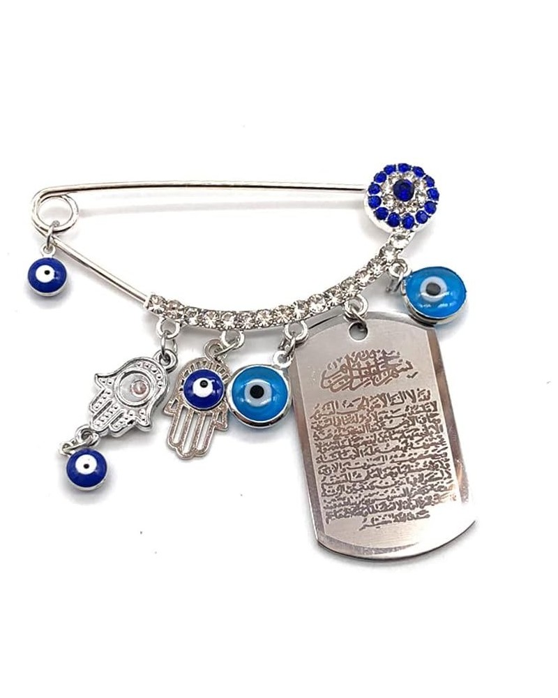 Evil Eye Pin, Muslim Islamic Turkish Rhinestone Evil Eye Brooch Amulet for Women and Baby Style 3 $10.39 Brooches & Pins