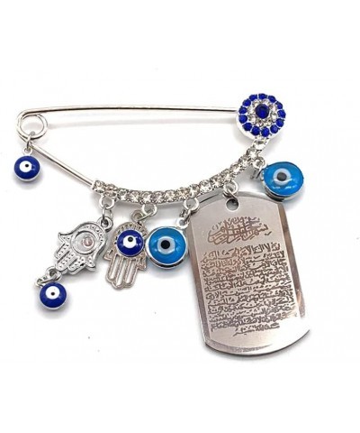 Evil Eye Pin, Muslim Islamic Turkish Rhinestone Evil Eye Brooch Amulet for Women and Baby Style 3 $10.39 Brooches & Pins