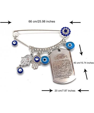 Evil Eye Pin, Muslim Islamic Turkish Rhinestone Evil Eye Brooch Amulet for Women and Baby Style 3 $10.39 Brooches & Pins