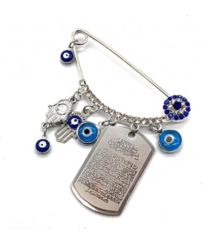 Evil Eye Pin, Muslim Islamic Turkish Rhinestone Evil Eye Brooch Amulet for Women and Baby Style 3 $10.39 Brooches & Pins