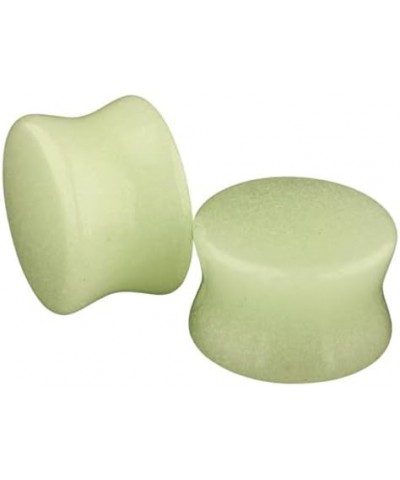 Glow in the Dark Stone Ear Gauges - Pair of Stone Double Flared Ear Plugs - 6 Size Options 5/8" (16mm) $10.41 Body Jewelry