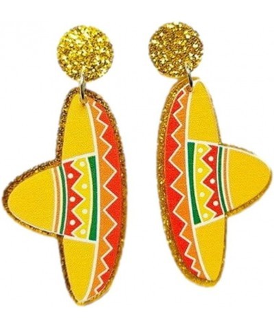 Cinco De Mayo Earrings Colorful Mexican Fiesta Horse Cactus Guitar Shape Earrings for Women Girls Jewelry C $4.67 Earrings