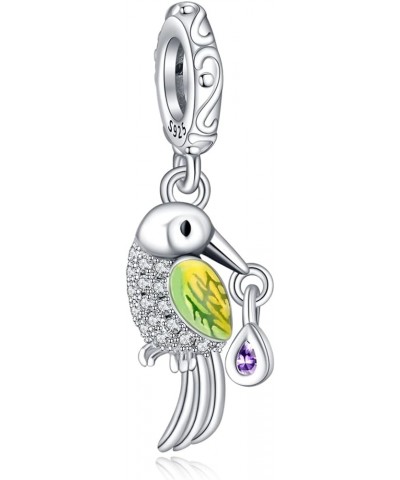 Dream Catcher Fireworm Love Charm fit Bracelet 925 Sterling Silver Pendant for European Necklace Jewelry Shining Bird Pecking...