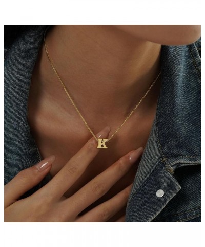 Initial Necklaces for Women Teen Girl Gifts 14k Gold Necklace Letter A-Z Dainty Choker Anniversary Birthday Jewelry Stocking ...