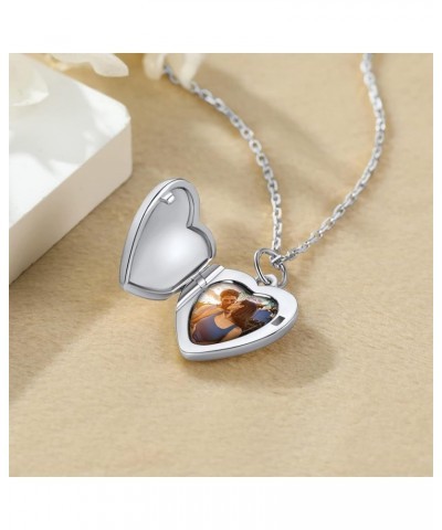 Heart Locket Necklace with Picture Custom 925 Sterling Silver/18K Gold/Rose Gold Photo Locket Pendant Charm Personalized Cust...