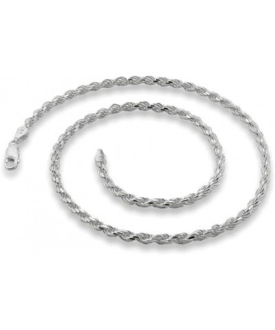 1.2MM Rope Chain .925 Solid Sterling Silver Sizes 16-30 24.0 Inches $14.50 Necklaces