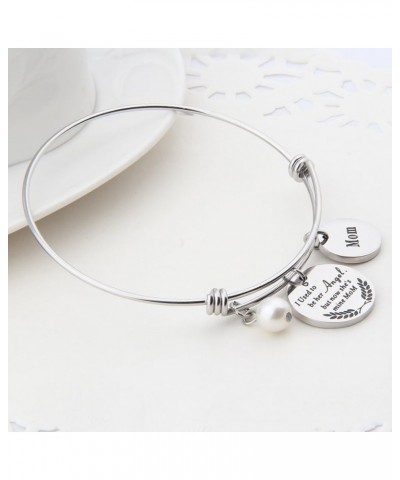 Memorial Jewelry I Used to Be His/Her Angel Bracelet in Memory of Loved One Dad Mom Sympathy Gift In memory of mom bracelet $...