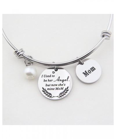 Memorial Jewelry I Used to Be His/Her Angel Bracelet in Memory of Loved One Dad Mom Sympathy Gift In memory of mom bracelet $...