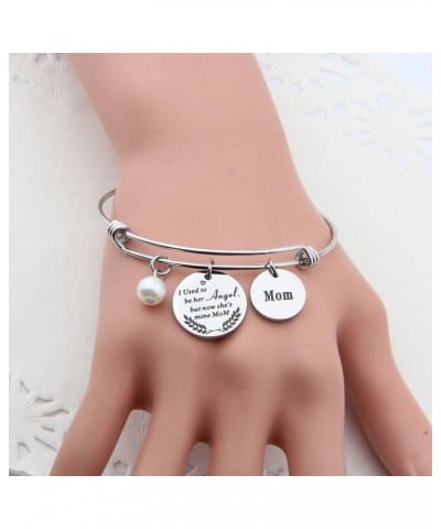 Memorial Jewelry I Used to Be His/Her Angel Bracelet in Memory of Loved One Dad Mom Sympathy Gift In memory of mom bracelet $...