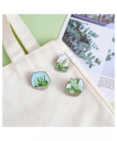 Enamel Pins Spray Painted Alloy Brooches with Brass Butterfly Clutches Cactus & Plant $7.79 Brooches & Pins