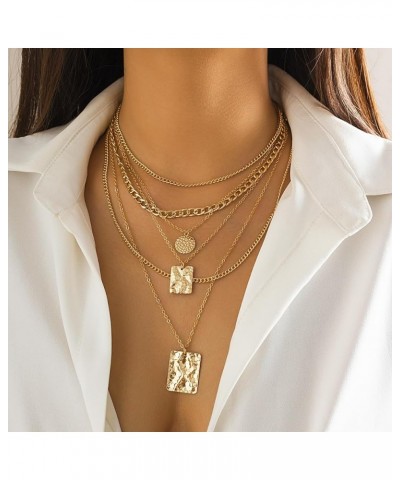 Layered Choker Necklace Sets for Women Girls Dainty Gold Paperclip Toggle Chain Necklace Silver Chunky Snake Cross Trendy Nec...