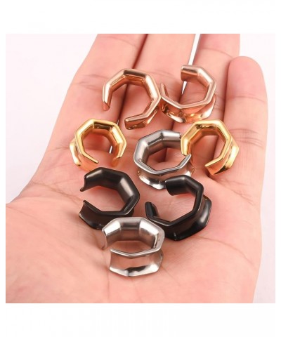 DIY Ear Tunnels Hanger Pendant Stainless Steel Plugs Gauges Stretcher 2g 0g Body Piercing Jewelry 14mm(9/16") F-Hexagon $6.71...