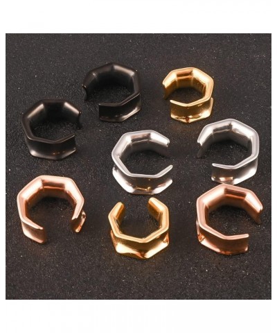 DIY Ear Tunnels Hanger Pendant Stainless Steel Plugs Gauges Stretcher 2g 0g Body Piercing Jewelry 14mm(9/16") F-Hexagon $6.71...