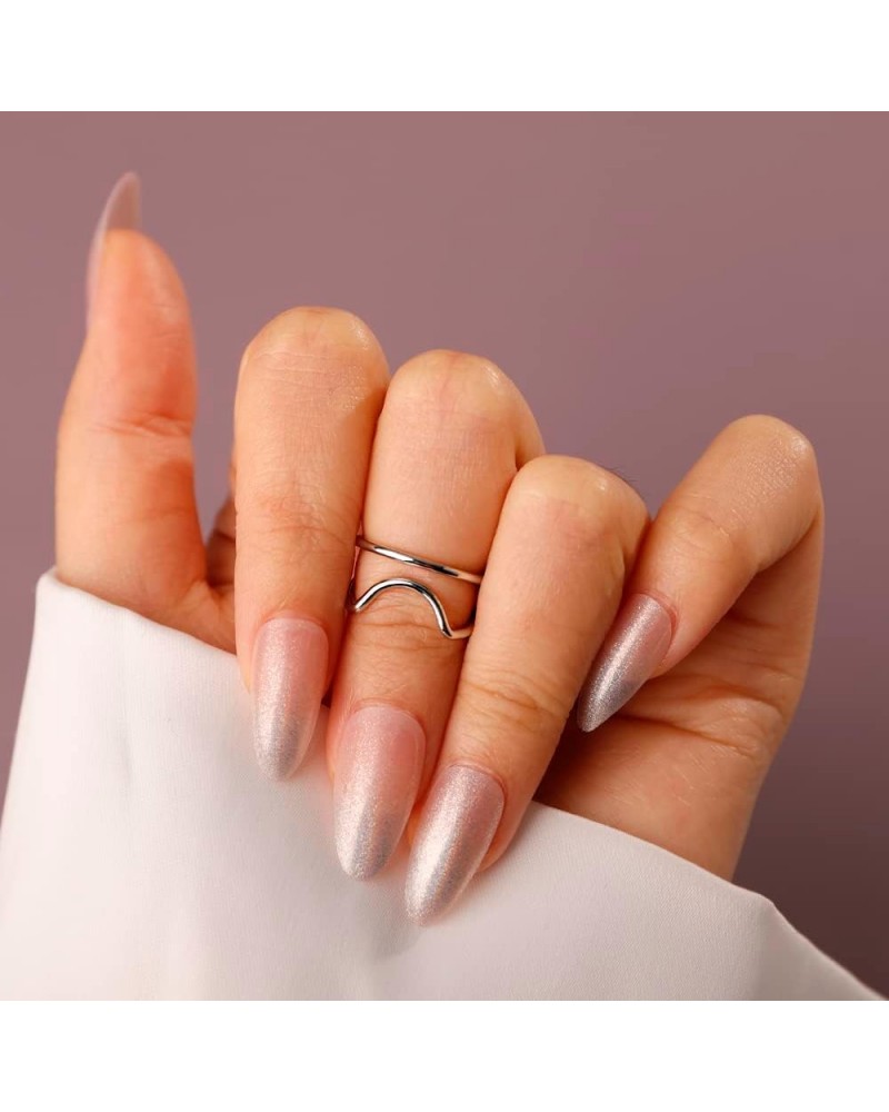 Boho Small Cute Silver Fingertip Ring Knuckle Nail Jewelry for Women Girls Fashion Knuckle Jewelry Silver Style 5 $7.49 Rings