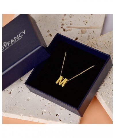 Gold Initial Necklace 925 Sterling Silver 18K Gold Plated Letter Pendant Personalized 26 Alphabet Necklace for Women Men Gift...