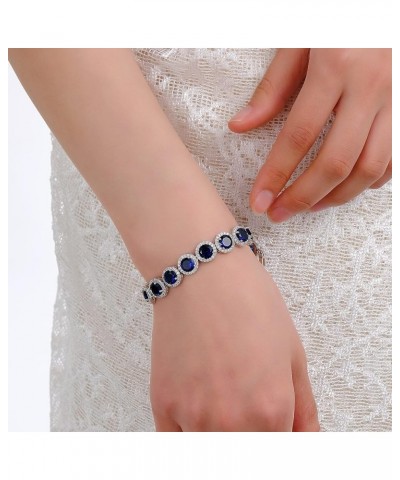 Bracelets for Women 18K White Gold Plated CZ Bracelets Women and Teen Girls Tennis Bracelets Cubic Zirconia Stunning Silver C...