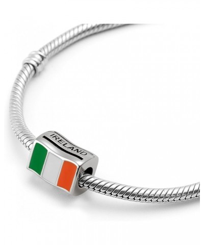 Flags Travel Country 925 Sterling Silver Charm Bead For Pandora & Similar Charm Bracelets or Necklaces Ireland Irish $23.60 B...