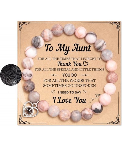 Mom/Aunt/Grandma/Mother in law Gifts, I Love You 100 Languages Bracelets from Daughter Niece Granddaughter Aunt $8.69 Bracelets