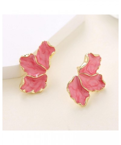 Earrings Irregular Flower Ear Rings Elegant Maple Leaf Floral Dangle Earrings for Women Girls Fashionable Jewelry Accessories...