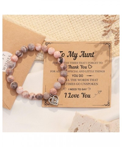 Mom/Aunt/Grandma/Mother in law Gifts, I Love You 100 Languages Bracelets from Daughter Niece Granddaughter Aunt $8.69 Bracelets