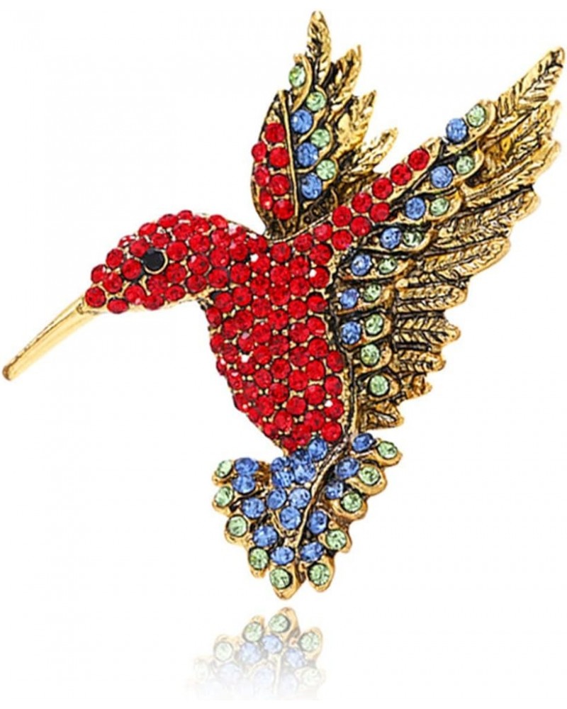 Brooch Pins, Brooch Crafts,Brooch Pin Hummingbird Colored Rhinestone Accessory Exquisite Long Lasting Lapel Brooch Clothes De...