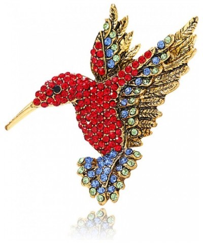 Brooch Pins, Brooch Crafts,Brooch Pin Hummingbird Colored Rhinestone Accessory Exquisite Long Lasting Lapel Brooch Clothes De...