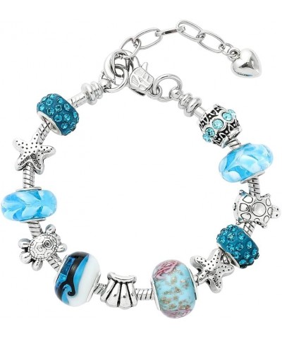 Card Captor Sakura Anime Charm Bracelet - Bracelets Merchandise Jewelry Gifts for Women Girls Blue Ocean $9.53 Bracelets