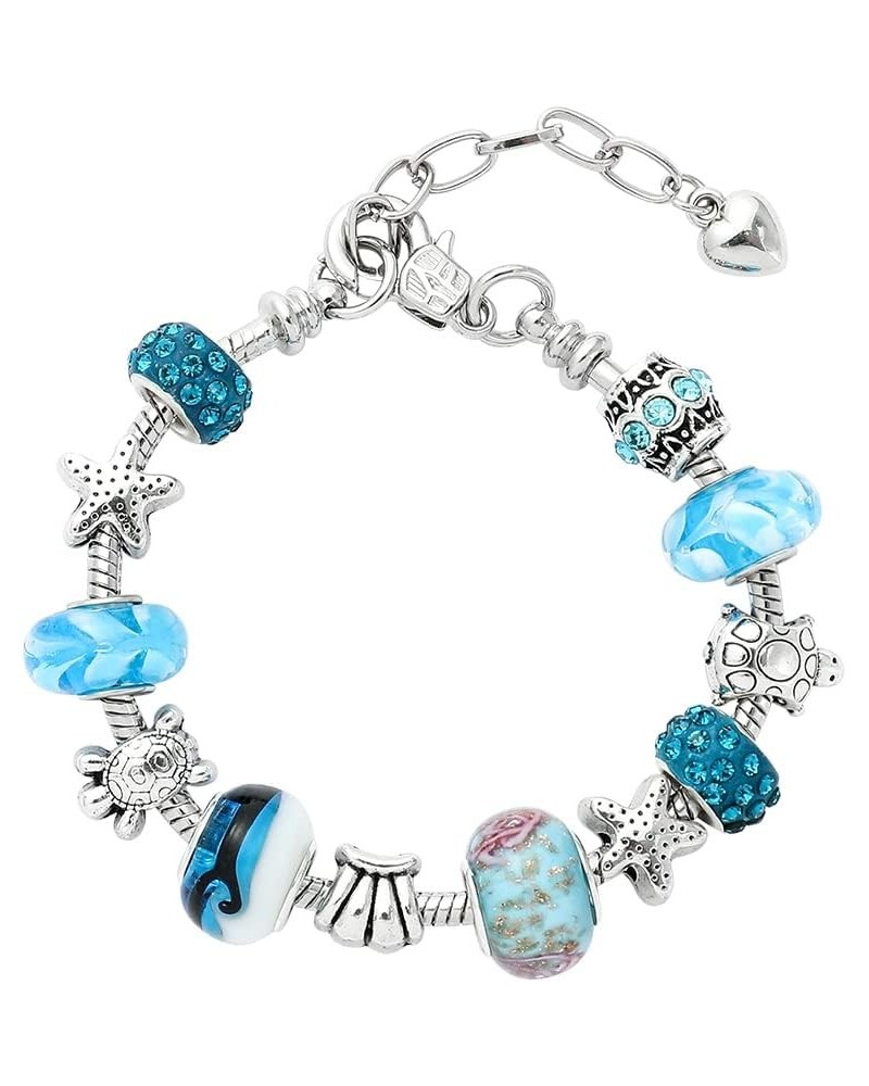 Card Captor Sakura Anime Charm Bracelet - Bracelets Merchandise Jewelry Gifts for Women Girls Blue Ocean $9.53 Bracelets