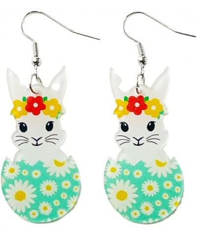 Acrylic Easter Basket Eggs Bunny Rabbit Earrings for Women Girls Funny Party Decoration 4 $4.83 Earrings