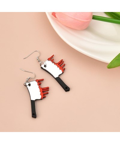 Halloween Earrings for Girls Women Dangling Hypoallergenic Bloody Knife Earring for Ladies Scary Halloween Coustume Earring B...