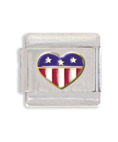 American Flag Shield Italian Charm $7.72 Bracelets