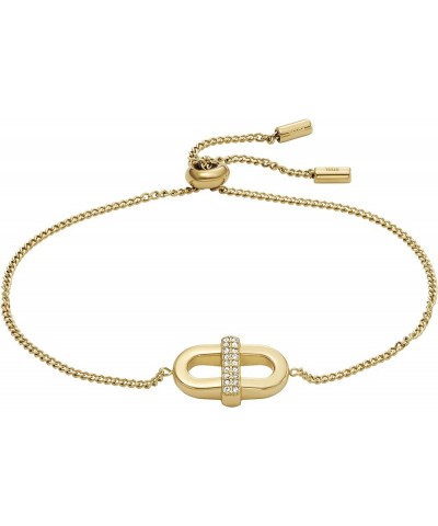 Women's Gold-Tone Stainless Steel Chain or Beaded Bracelet for Women Gold Heritage Glitz D-Link Slider $35.10 Bracelets