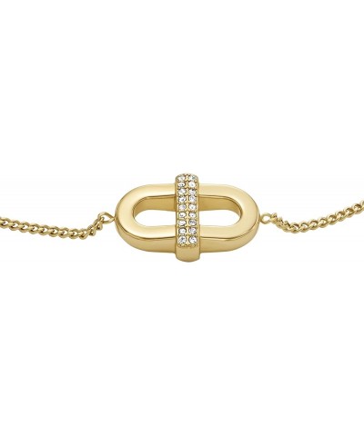 Women's Gold-Tone Stainless Steel Chain or Beaded Bracelet for Women Gold Heritage Glitz D-Link Slider $35.10 Bracelets