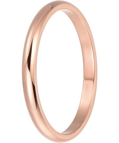 2mm Wedding Bands, 2mm Womens Band Ring, Wedding Rings for Women Rose Gold $10.19 Bracelets